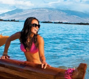 Beautiful Woman Canoe Maui Jim Sunglasses Visual Q Eyecare Melbourne